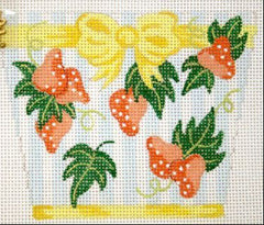 Canvas Connection Strawberries Tiny Tote Needlepoint Canvas