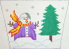 Canvas Connection Snowman Tiny Tote Needlepoint Canvas