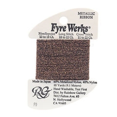 Rainbow Gallery Fyre Werks Metallic Ribbon - 09 Copper
