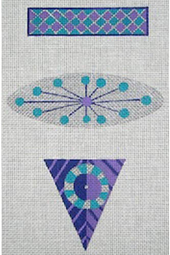 Zecca 3 Piece Ornament Needlepoint Canvas