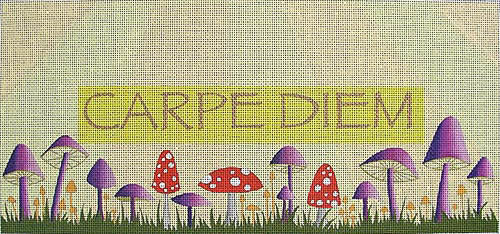 Zecca Carpe Diem  Needlepoint Canvas