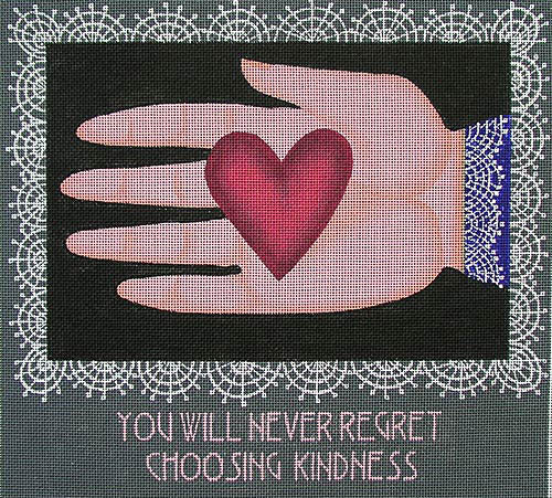 Zecca Choosing Kindness  Needlepoint Canvas