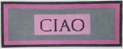 Zecca Ciao Pink  Needlepoint Canvas