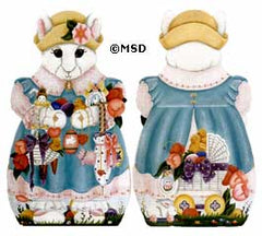 Melissa Shirley Designs Bunny Girl Doll Needlepoint Canvas