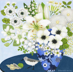 Melissa Shirley Designs Blue Table Needlepoint Canvas