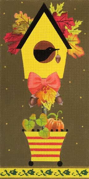 Melissa Shirley Designs Autumn Topiary Needlepoint Canvas