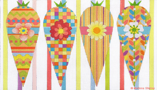 Melissa Shirley Designs Carrots Needlepoint Canvas