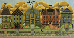 Melissa Shirley Designs Autumn Houses Needlepoint Canvas