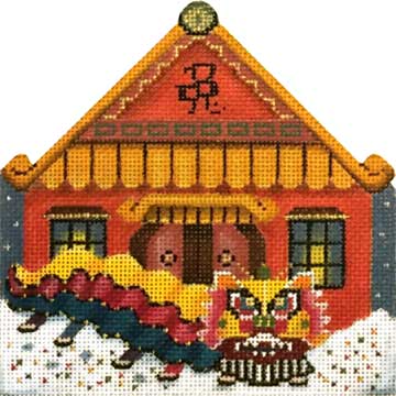 Melissa Shirley Designs Chnese New Yr House 18m MS Needlepoint Canvas