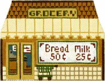 Melissa Shirley Designs Beauty Salon Town 18m MS Needlepoint Canvas