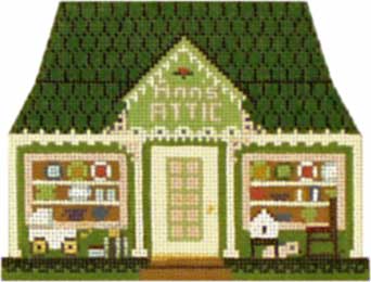 Melissa Shirley Designs Antique Store Town 18m MS Needlepoint Canvas