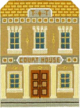 Melissa Shirley Designs Courthouse 18m MS Needlepoint Canvas