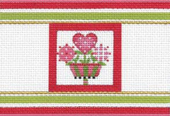 Melissa Shirley Designs 3 Flower Cracker 18m MS Needlepoint Canvas