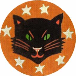 Melissa Shirley Designs Black Cat MS Needlepoint Canvas
