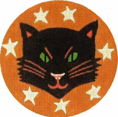 Melissa Shirley Designs Black Cat MS Needlepoint Canvas