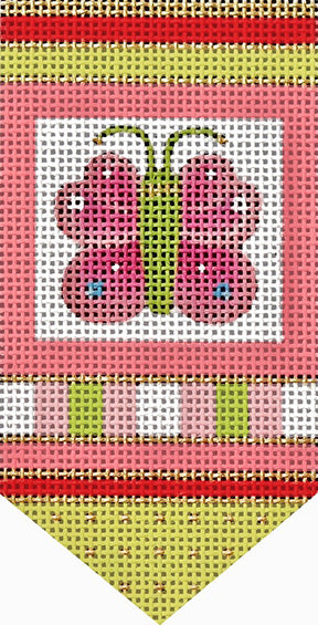 Melissa Shirley Designs Butterfly Mini Banner MS Needlepoint Canvas