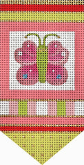 Melissa Shirley Designs Butterfly Mini Banner Needlepoint Canvas
