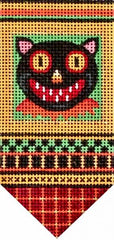Melissa Shirley Designs Black Cat Mini-Banner MS Needlepoint Canvas