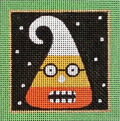 Melissa Shirley Designs Candy Corn Square MS Needlepoint Canvas