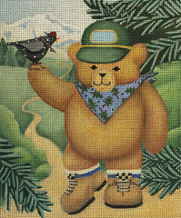 Melissa Shirley Designs Camp Bear MS Needlepoint Canvas