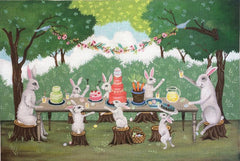Melissa Shirley Designs Bunny Party MS Needlepoint Canvas