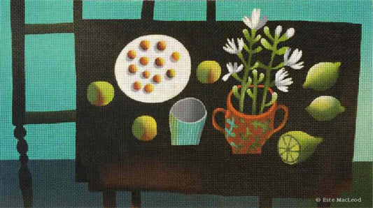 Melissa Shirley Designs Black Table MS Needlepoint Canvas