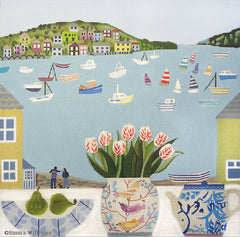 Melissa Shirley Designs Boats On The River MS Needlepoint Canvas