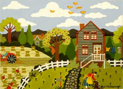 Melissa Shirley Designs Blue House MS Needlepoint Canvas