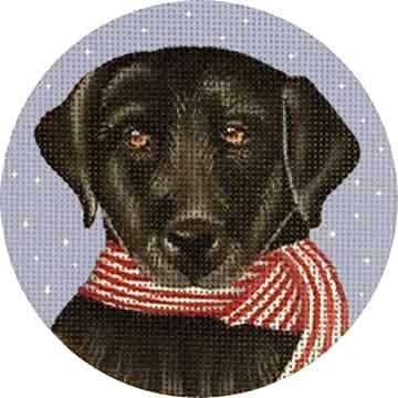 Melissa Shirley Designs Black Lab MS Needlepoint Canvas