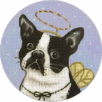 Melissa Shirley Designs Boston Terrier MS Needlepoint Canvas