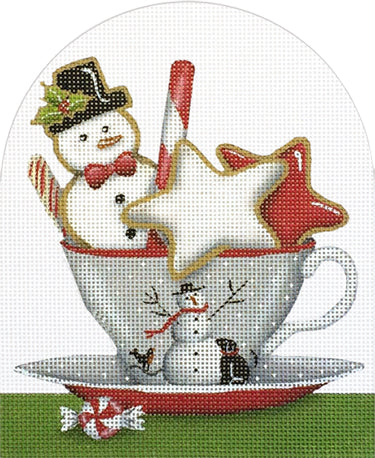Melissa Shirley Designs Cookie Cup MS Needlepoint Canvas