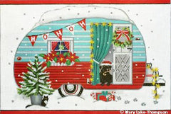 Melissa Shirley Designs Christmas Trailer MS Needlepoint Canvas