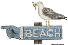 Melissa Shirley Designs Beach MS Needlepoint Canvas