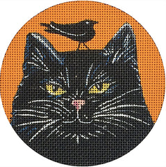 Melissa Shirley Designs Black Cat Ornament MS Needlepoint Canvas