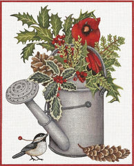 Melissa Shirley Designs Cardinal Watercan MS Needlepoint Canvas
