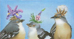 Melissa Shirley Designs Vicki Sawyer Baby Mockingbirds Needlepoint Canvas