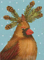 Melissa Shirley Designs Cardinal / Evergreen MS Needlepoint Canvas