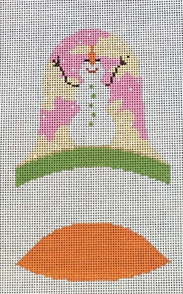 Labors of Love Dimensional Bell Snowman Needlepoint Canvas