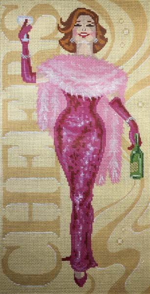 Labors of Love Cheers Lady Needlepoint Canvas