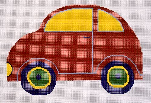 Silver Needle Car Pillow Needlepoint Canvas
