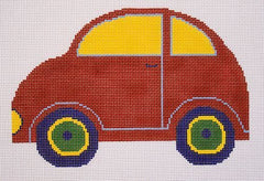 Silver Needle Car Pillow Needlepoint Canvas