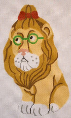 Silver Needle Cowardly Lion Ornament Needlepoint Canvas