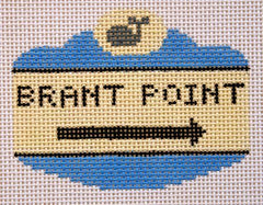 Silver Needle Brant Point Sign Ornament Needlepoint Canvas