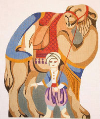 Silver Needle Camel Needlepoint Canvas