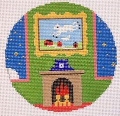 Silver Needle Goodnight Moon Cow Jumping Over Moon Ornament Needlepoint Canvas