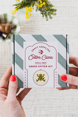 Cotton Clara Frog Cross Stitch Kit