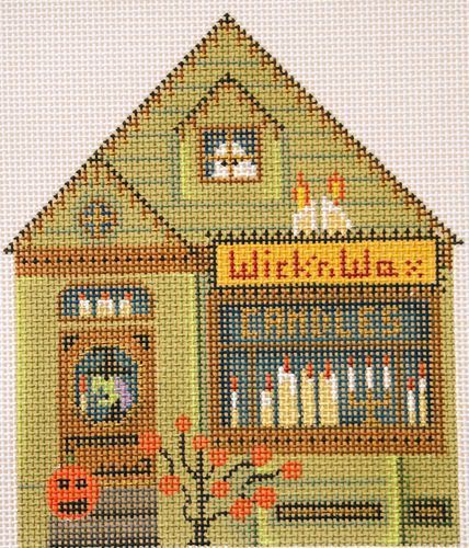 Melissa Shirley Designs Candle Shop Halloween Needlepoint Canvas