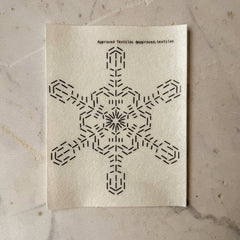 Approved Textiles Snow Crystals Mending and Embellishment Transfer