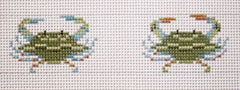 Susan Roberts Needlepoint Blue Crabs Belt Needlepoint Canvas