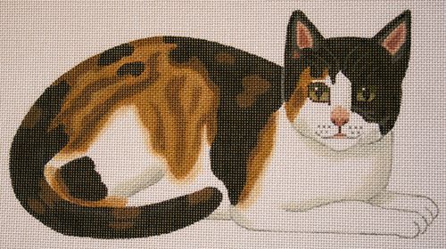 Susan Roberts Needlepoint Couch Kitty 1 Needlepoint Canvas